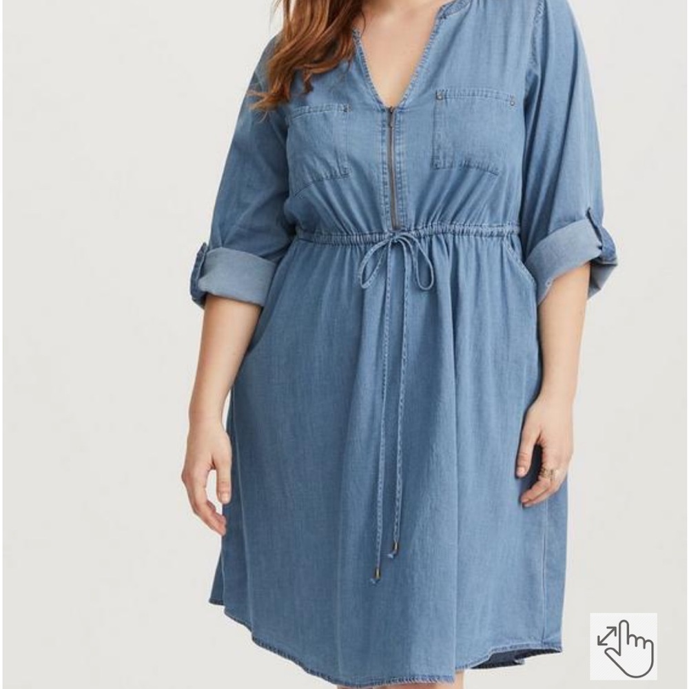 Torrid Chambray Shirt Dress 4x NWT